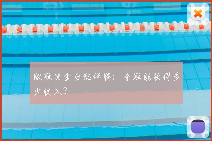 欧冠奖金分配详解:夺冠能获得多少收入?